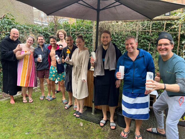 Our Spring/Summer workshop schedule is up!

Our 5-hour 1-day workshops include:

- Wim Hof Method scientific theory
- 2x guided breathing sessions
- Wim Hof Method inspired lunch
- A guided ice bath (optional)

I’m super proud of this group: 9 for 9!

Here’s a link to workshop dates. Be Inspired!
Sleep better, improve focus, reduce stress.

https://www.wimhofmethod.com/activities/trainer/david-grover